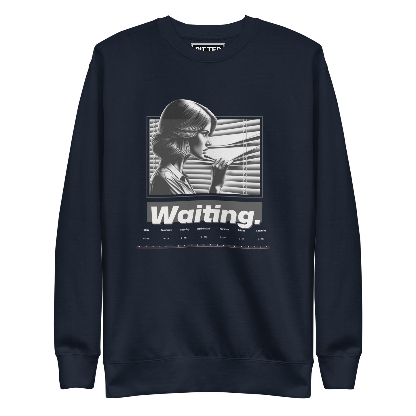 New England Surf Report Crewneck: Bold Style & Comfort Navy