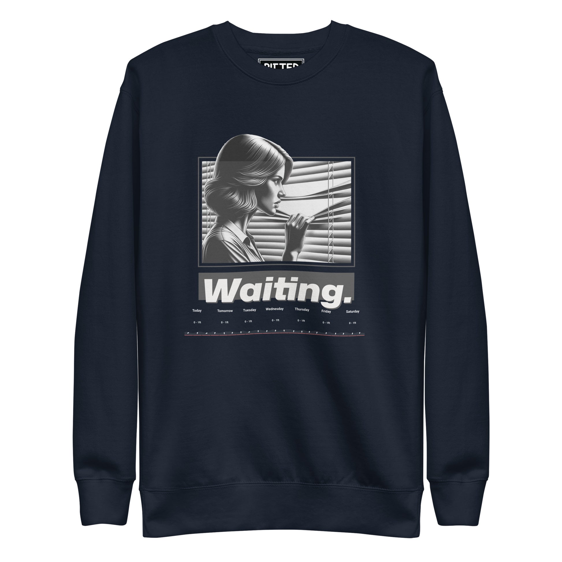 New England Surf Report Crewneck: Bold Style & Comfort Navy