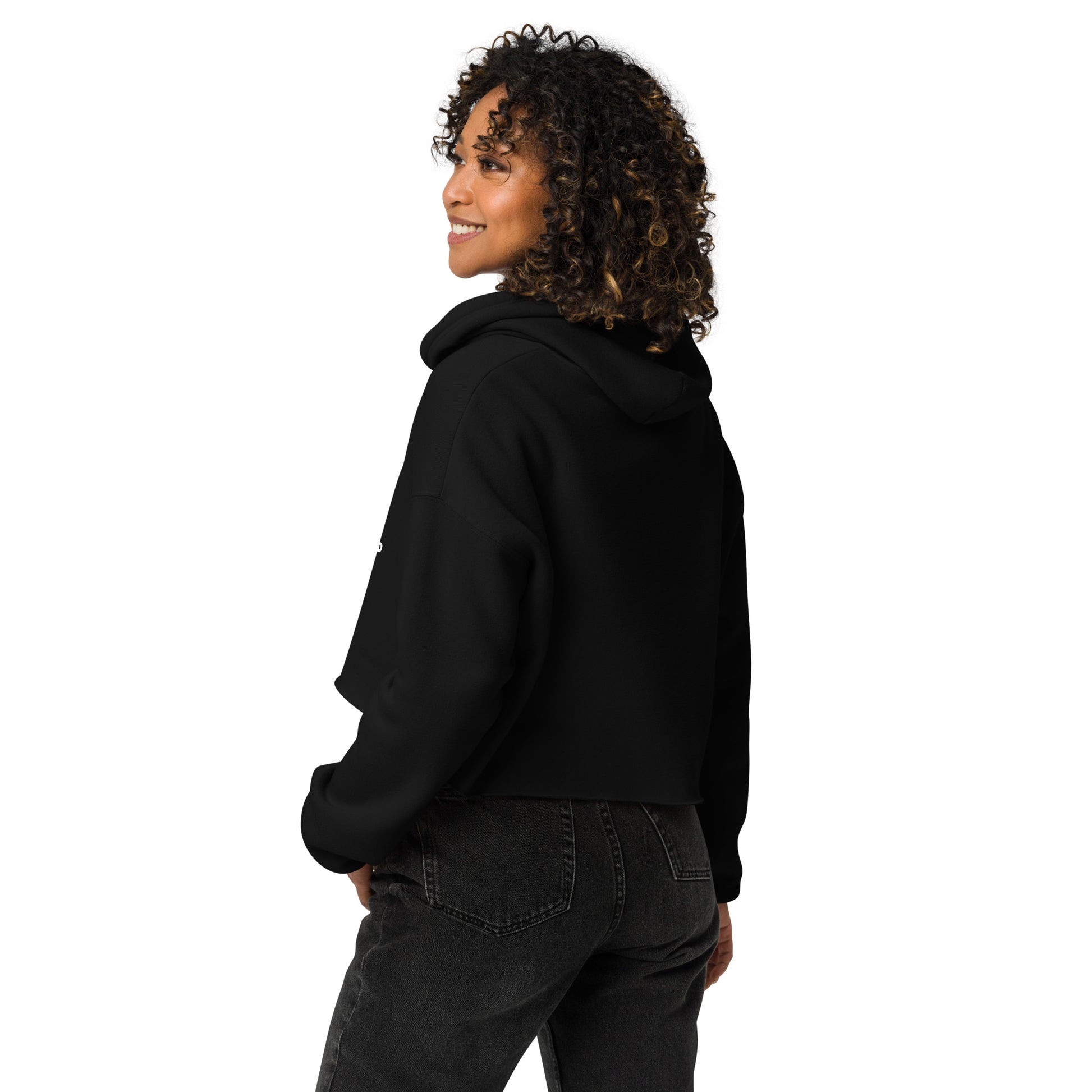 Outline Women’s Crop Hoodie – Edgy, Bold & Sustainable