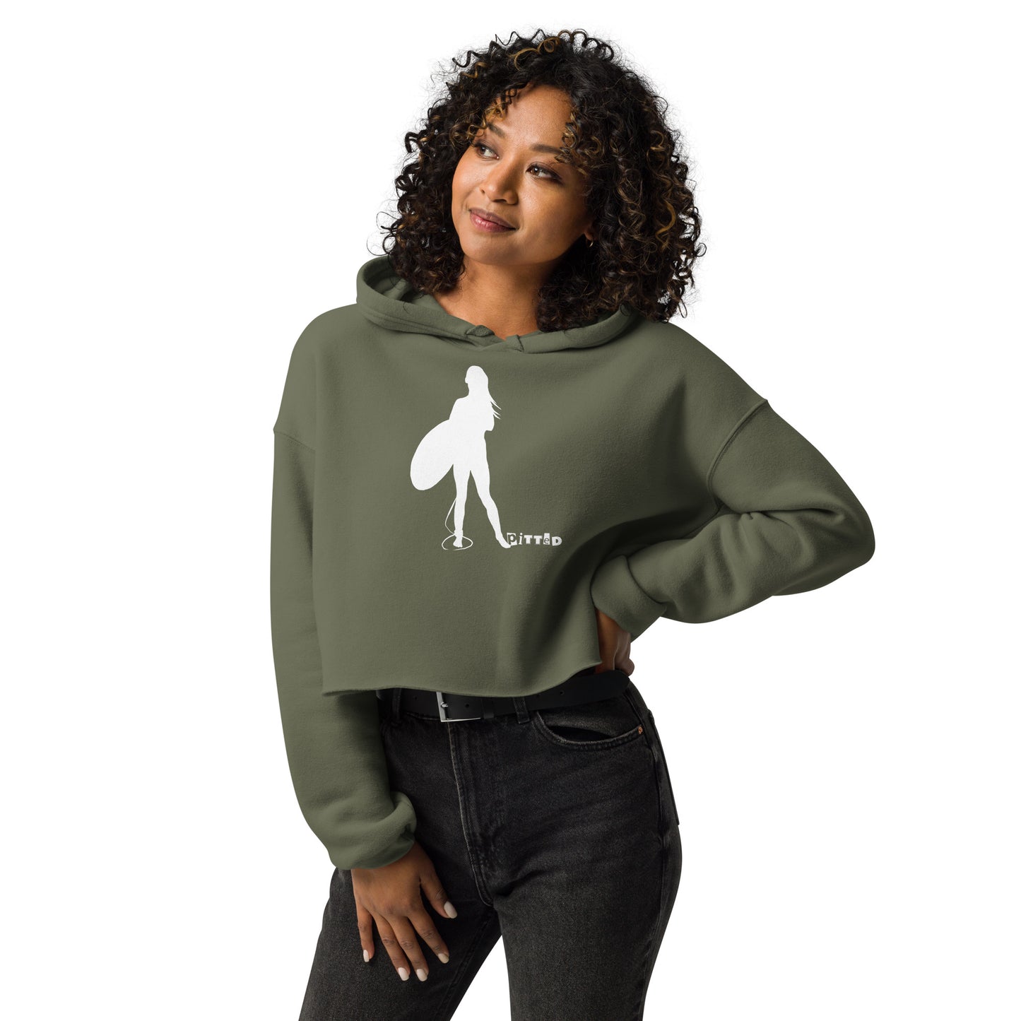Outline Women’s Crop Hoodie – Edgy, Bold & Sustainable
