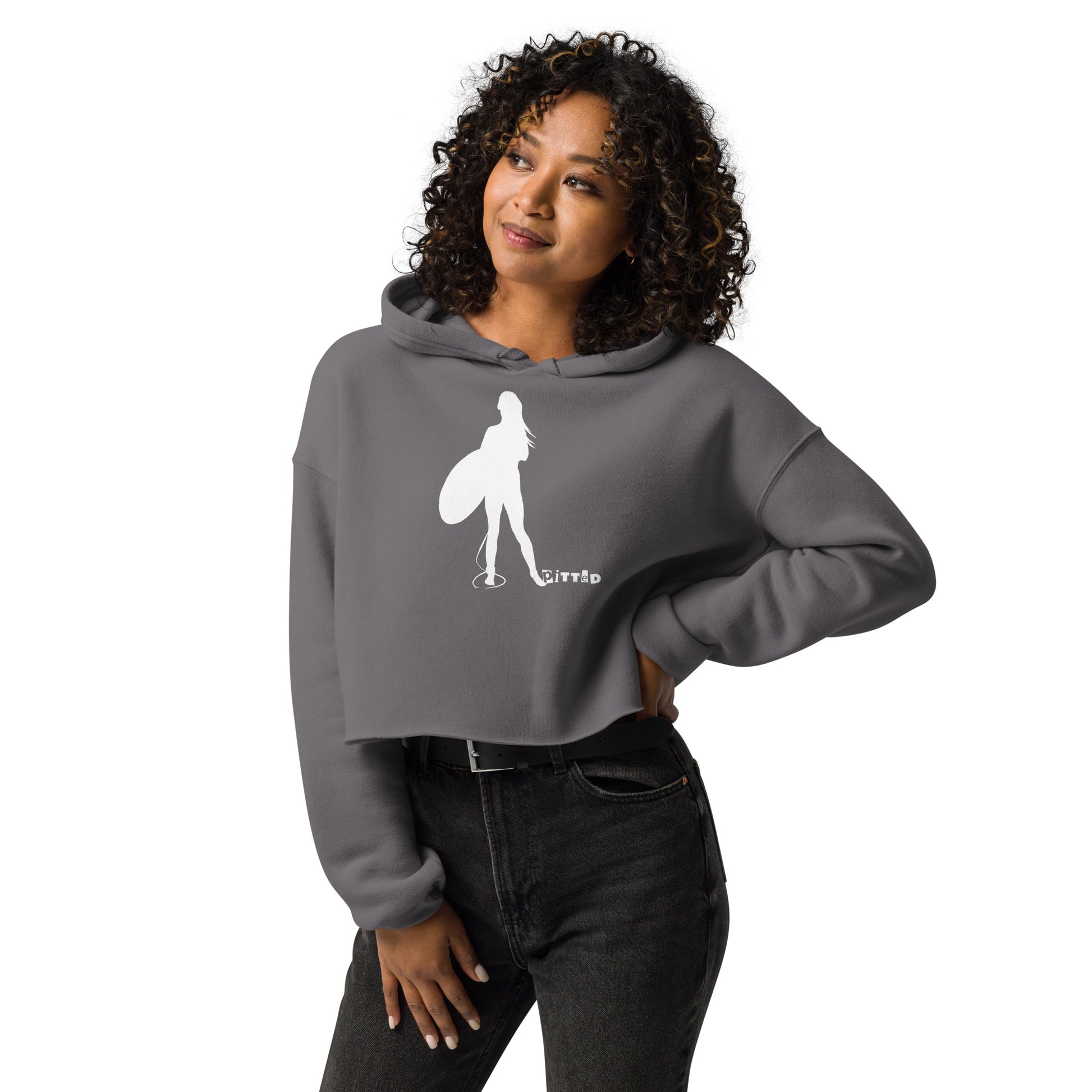 Outline Women’s Crop Hoodie – Edgy, Bold & Sustainable