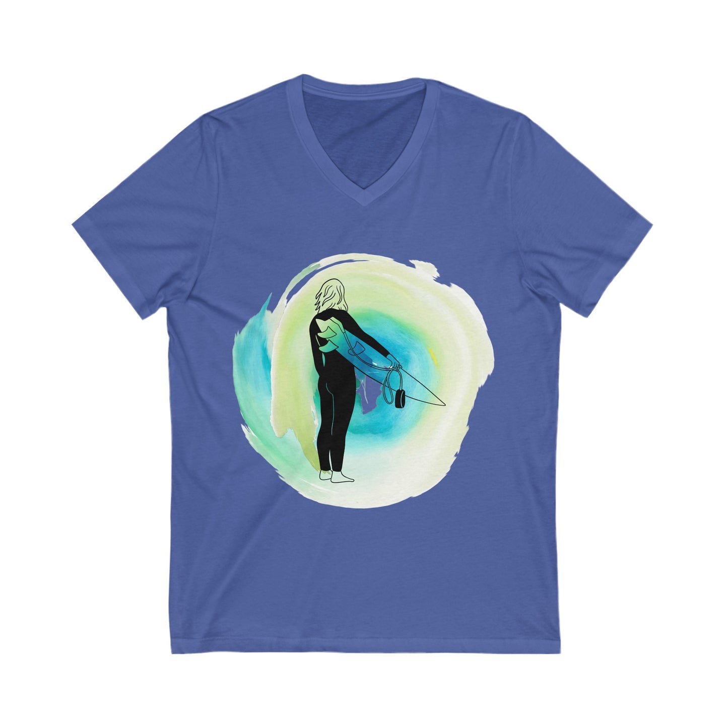 Own the Waves Women’s V-Neck Graphic T-Shirt by PITTED

