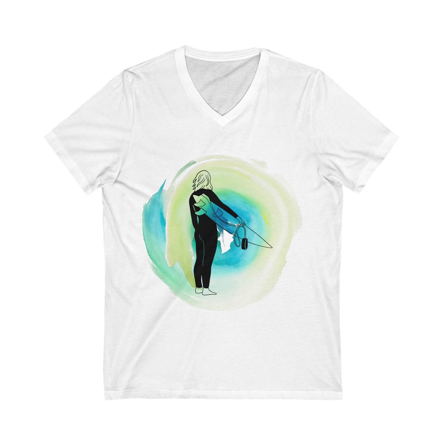 Own the Waves Women’s V-Neck Graphic T-Shirt by PITTED

