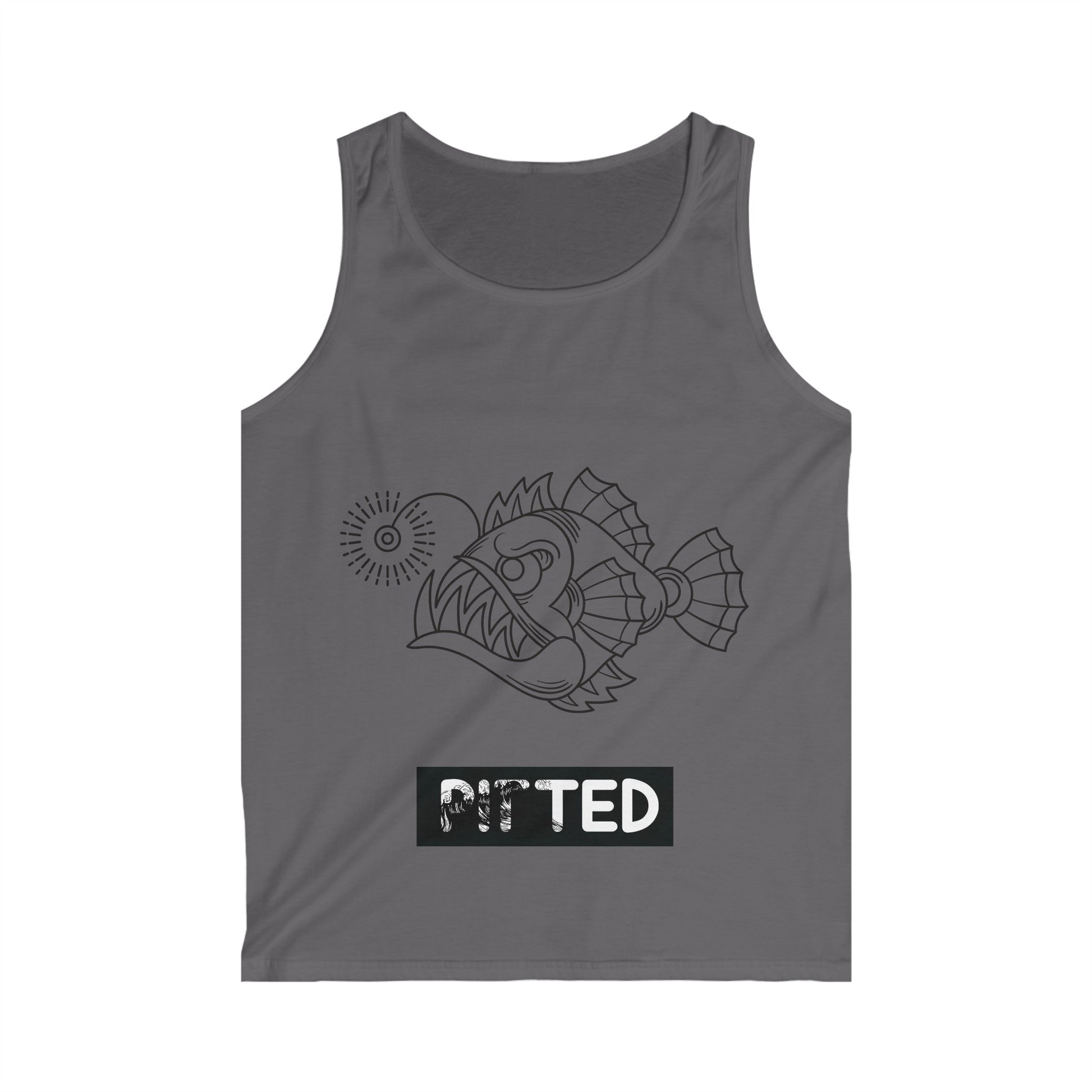 PITTED Angry Angler Men's Tank Top – Sleek & Comfortable

