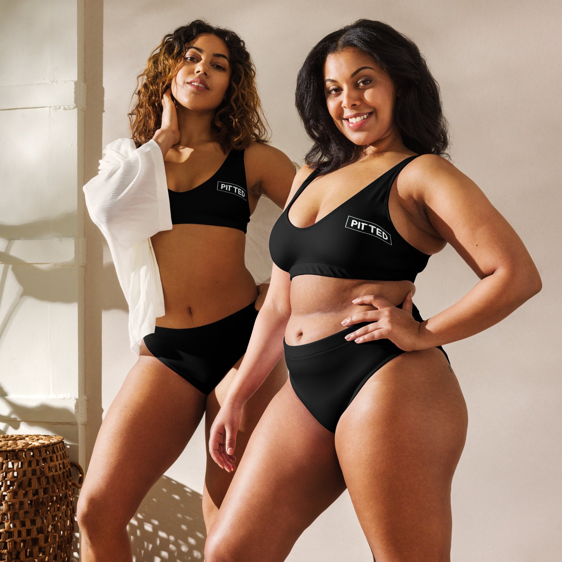 PITTED Black Classic Bikini – Chic, Comfortable & Sustainable