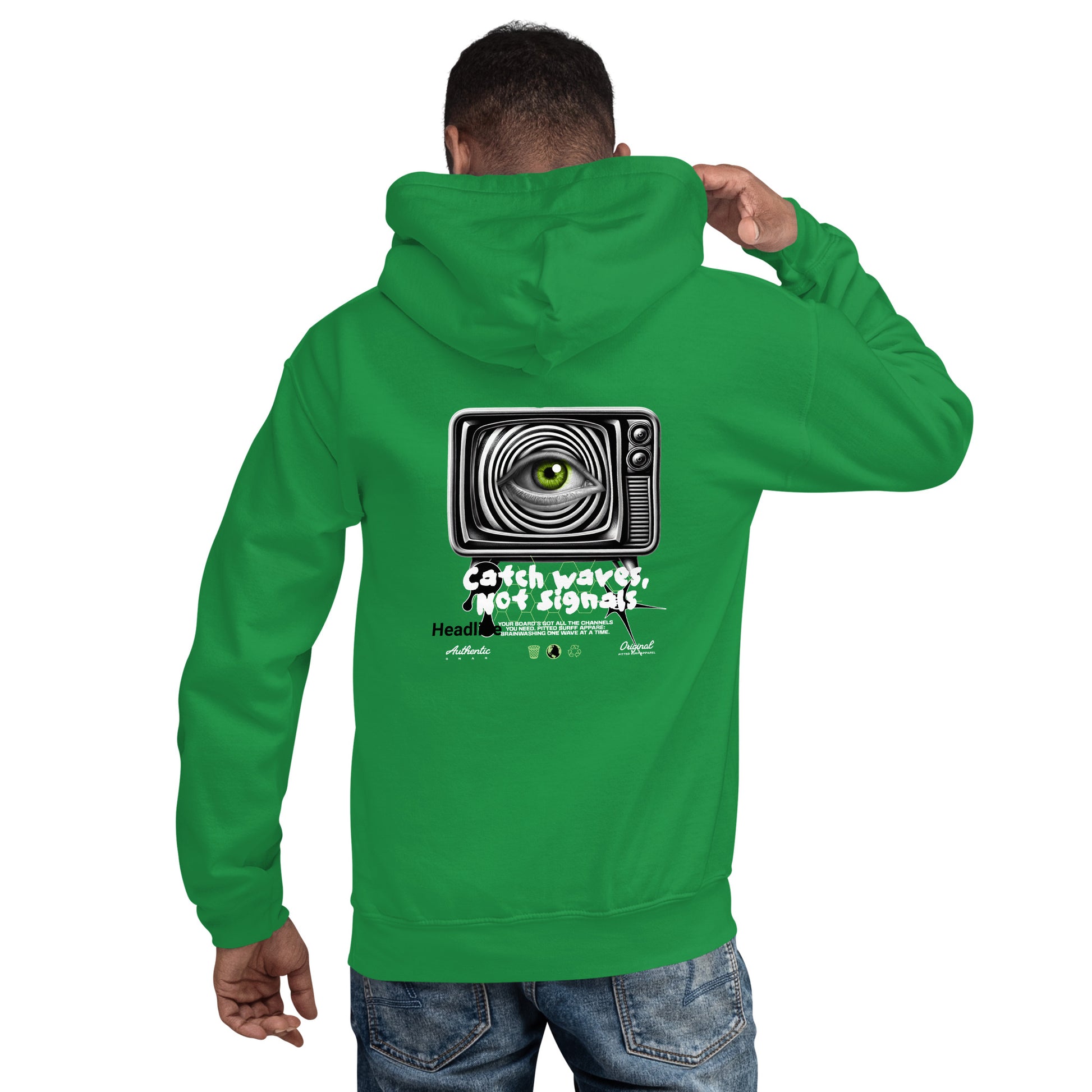 PITTED: Catch Wave not Signals Hoodie – Cozy, Stylish & Durable