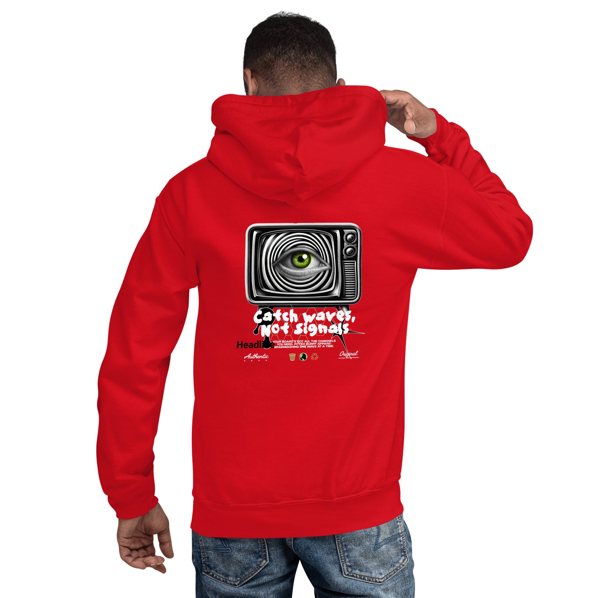 PITTED: Catch Wave not Signals Hoodie – Cozy, Stylish & Durable