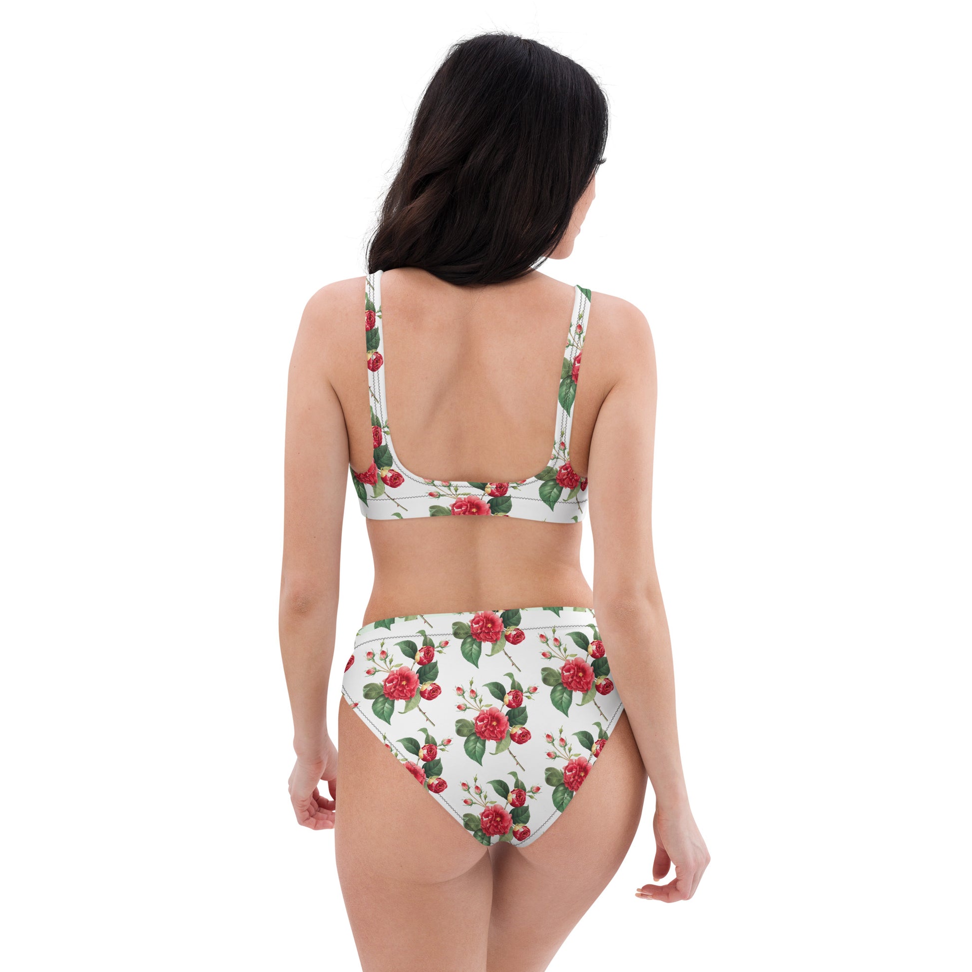 PITTED Classic Rose Floral Bikini – Chic & Eco-Friendly Swimwear