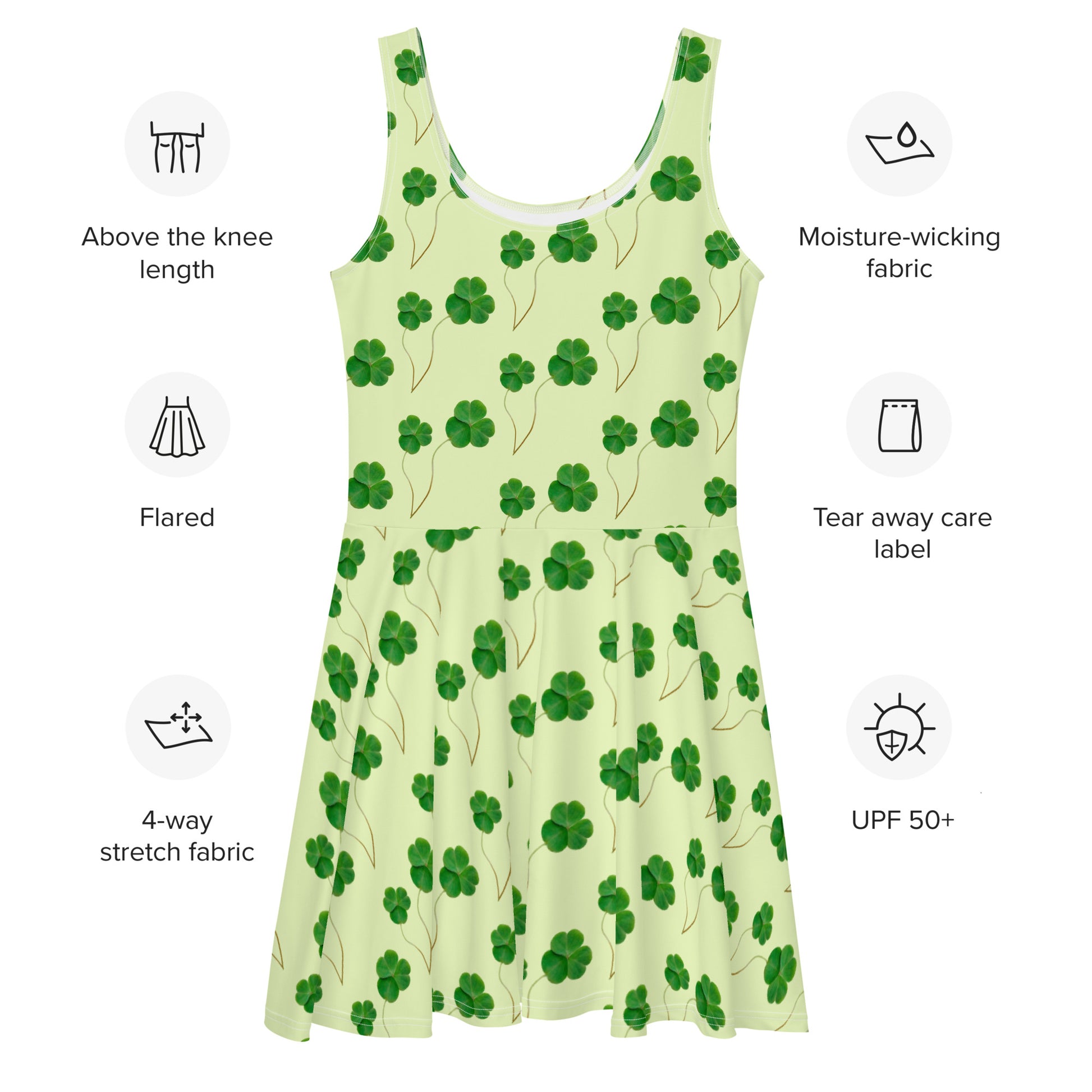 PITTED: Clover Skater Dress, Chic & Eco-Friendly Style