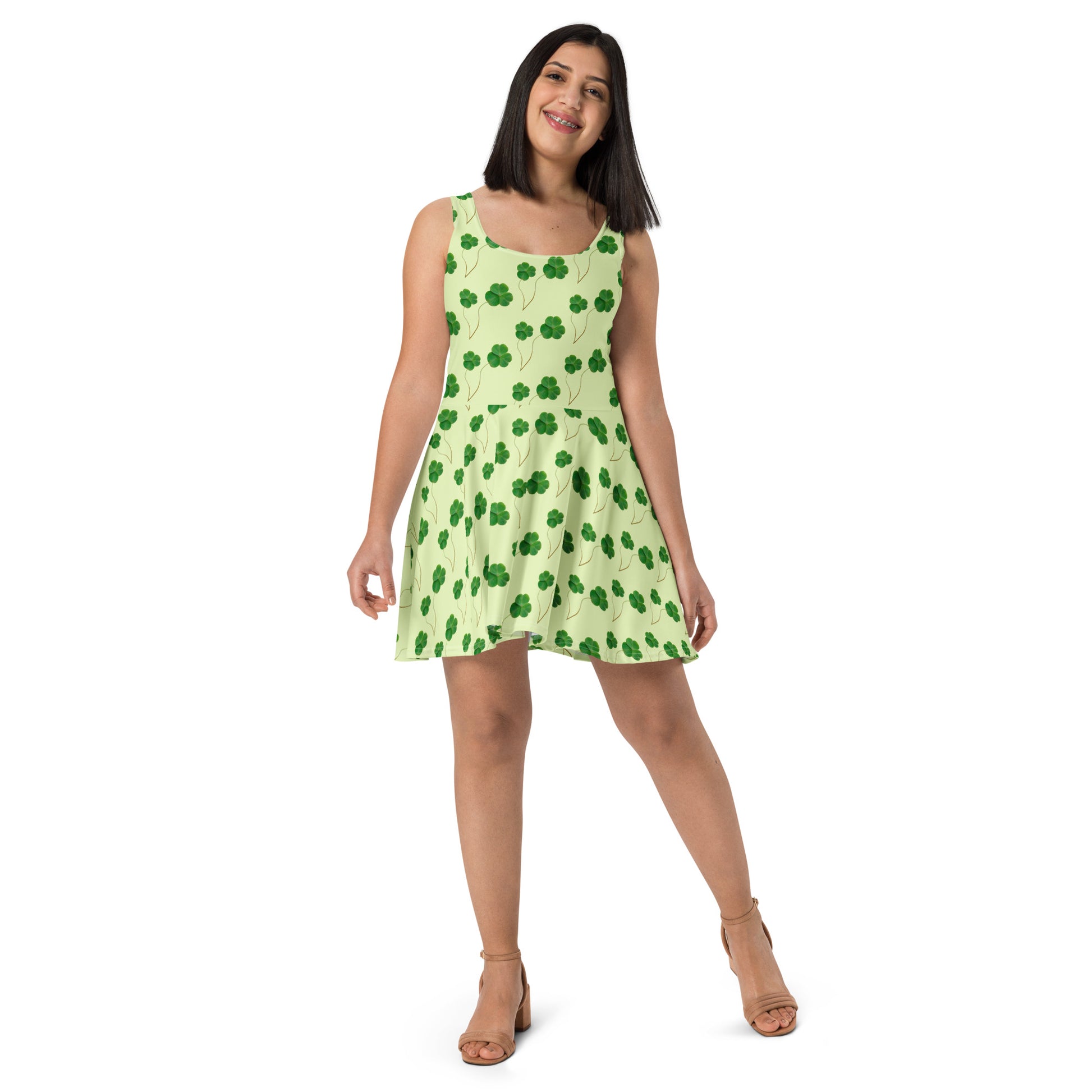 PITTED: Clover Skater Dress, Chic & Eco-Friendly Style