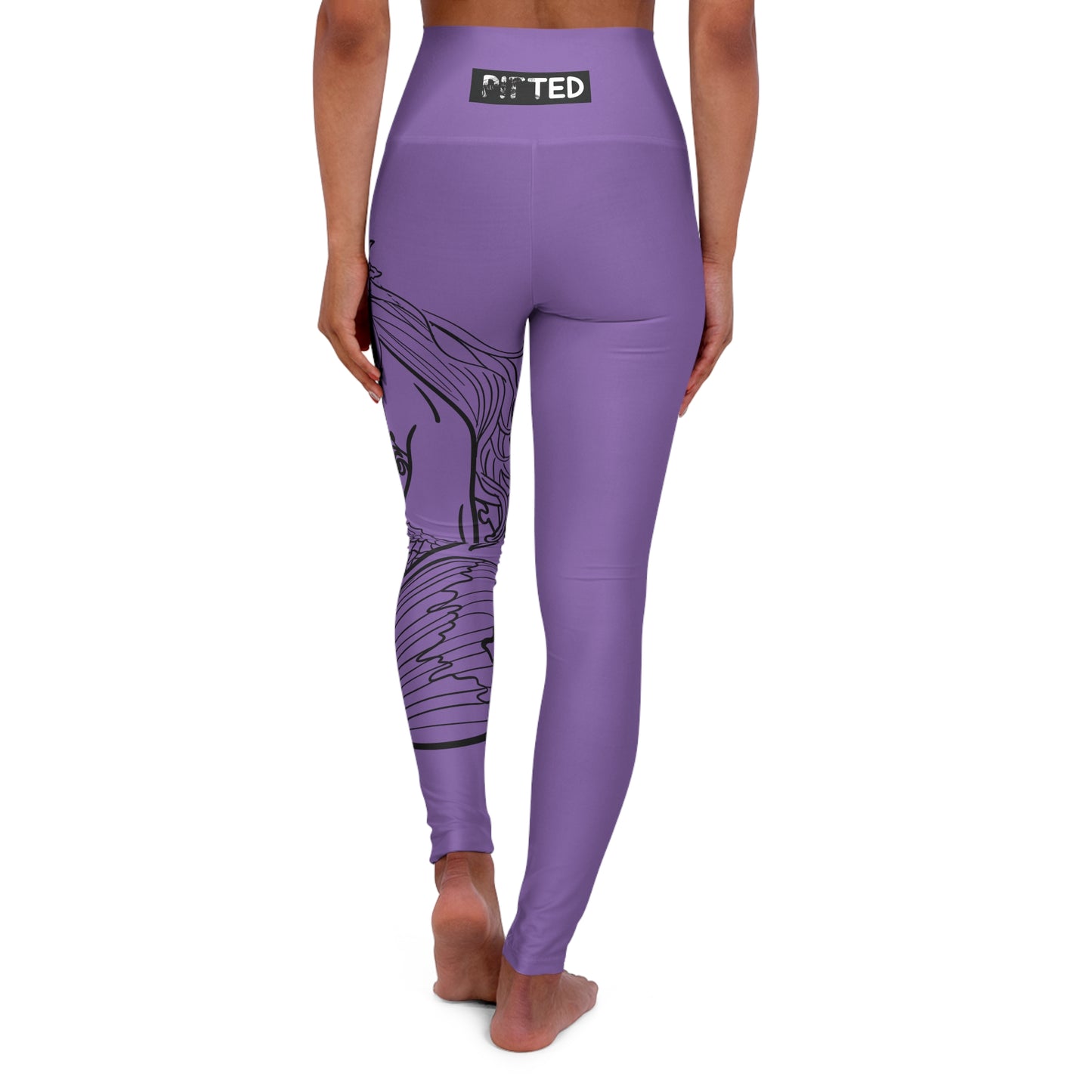 PITTED Inner Mermaid Purple Breath Yoga Leggings | Stylish & Durable

