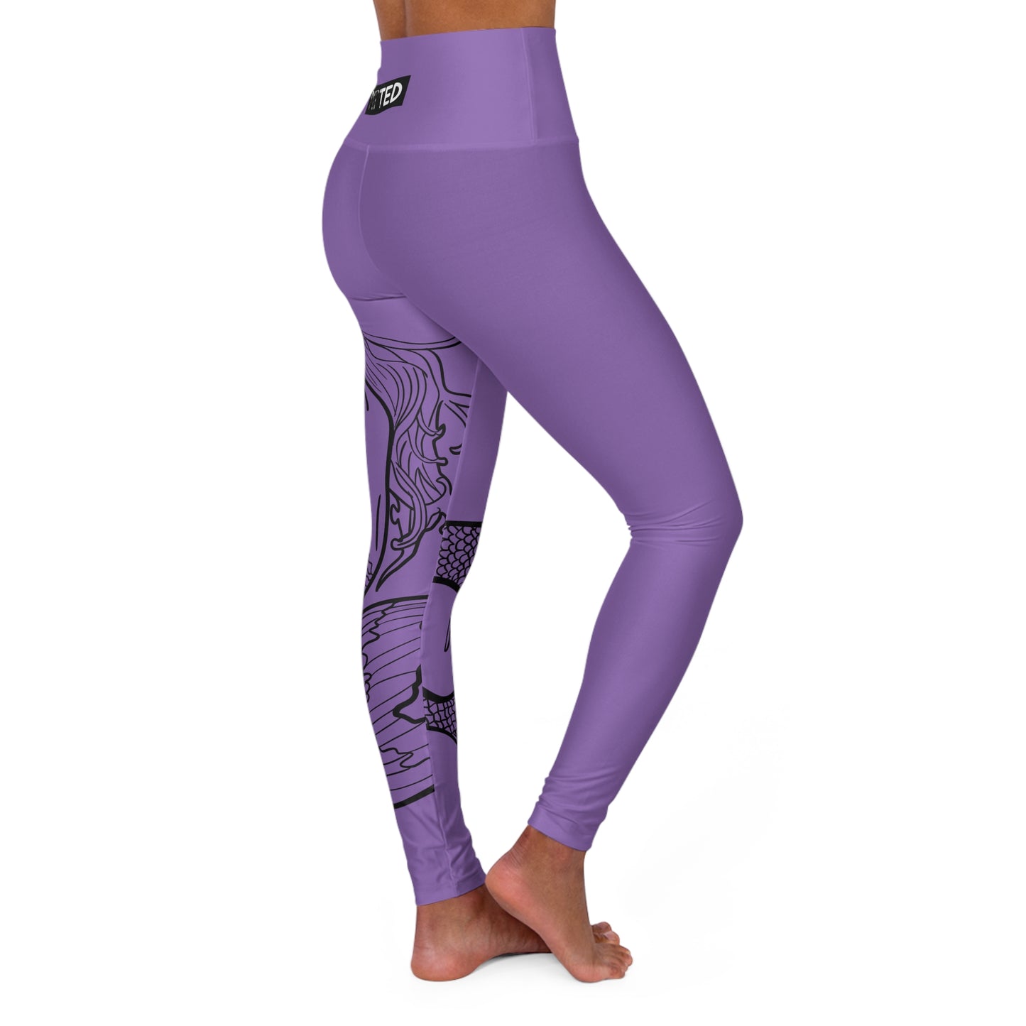 PITTED Inner Mermaid Purple Breath Yoga Leggings | Stylish & Durable

