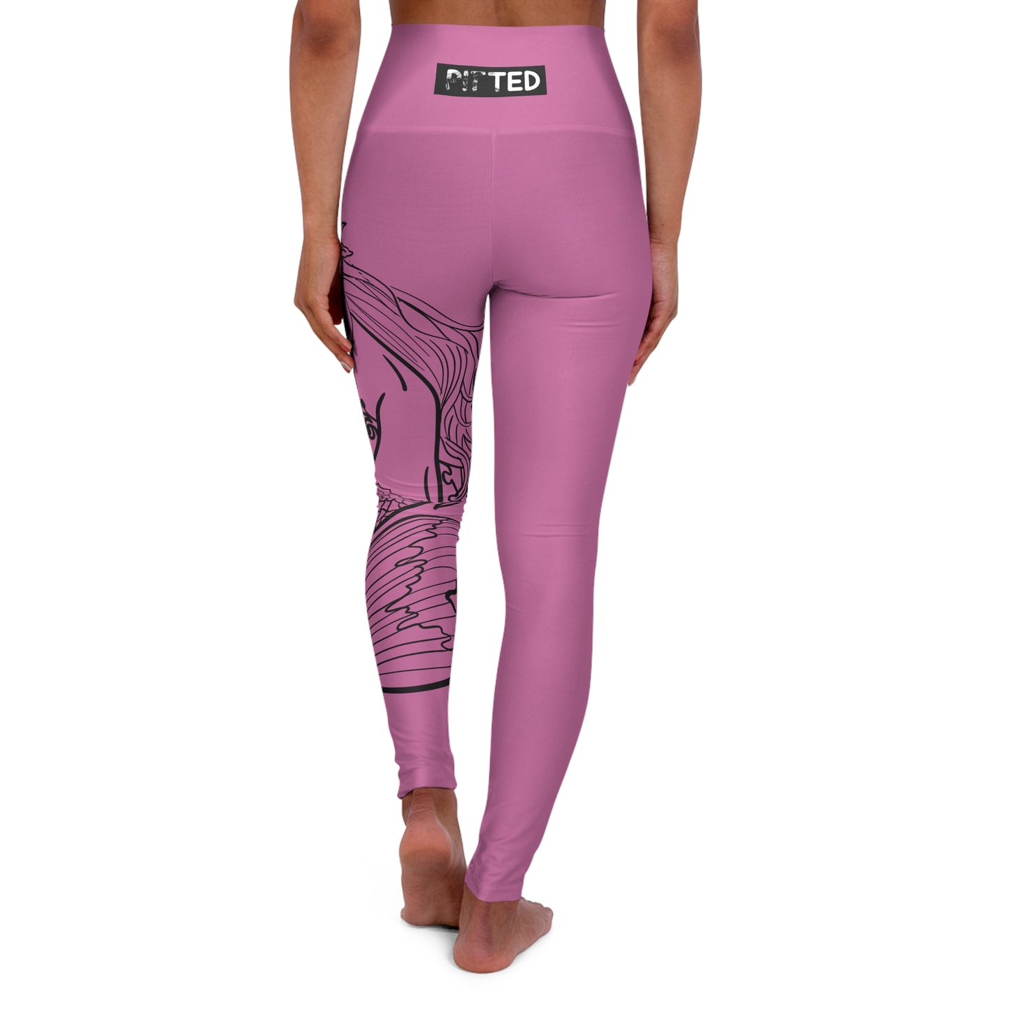 PITTED Inner Mermaid Touch of Pink Yoga Leggings | Stylish & Supportive

