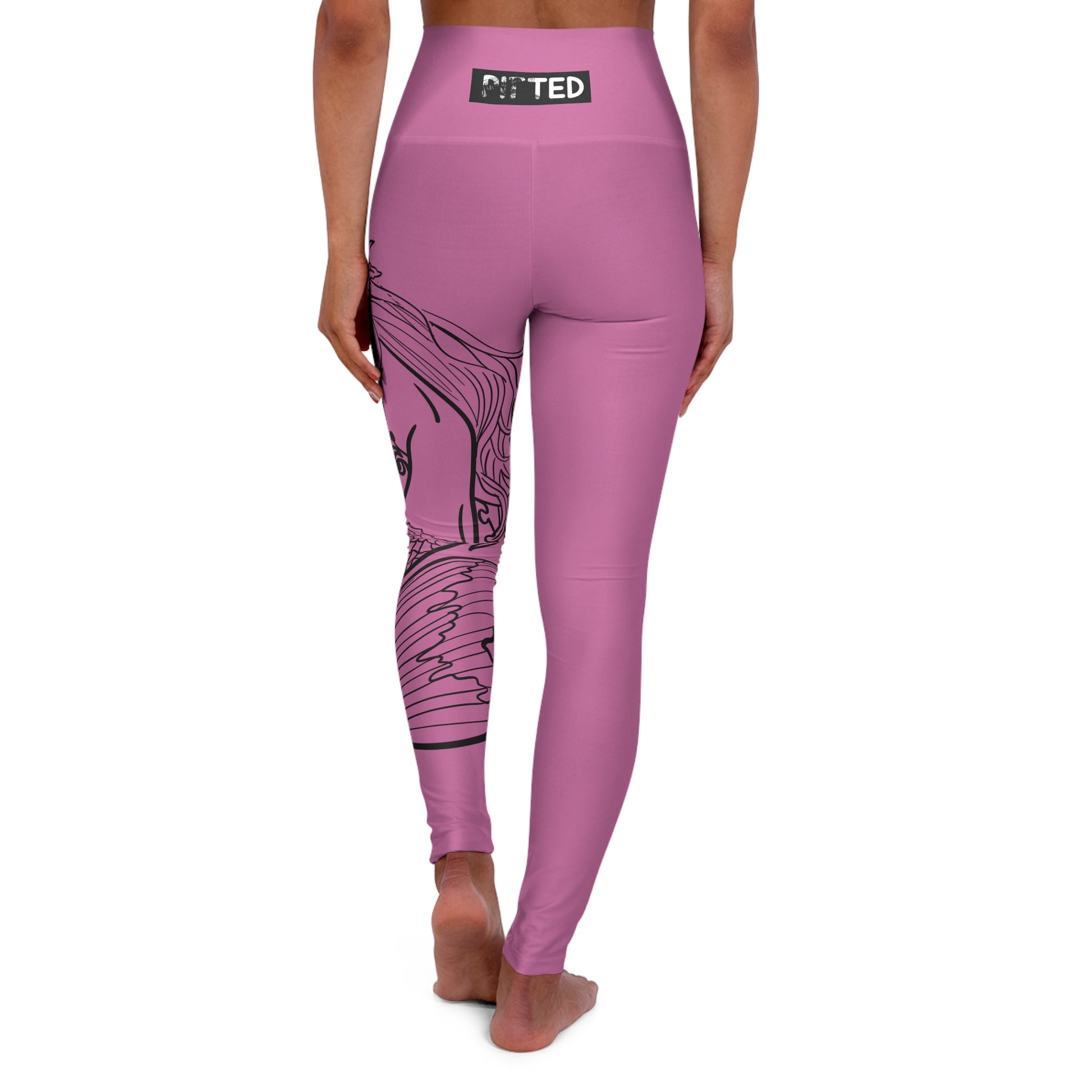 PITTED Inner Mermaid Touch of Pink Yoga Leggings | Stylish & Supportive

