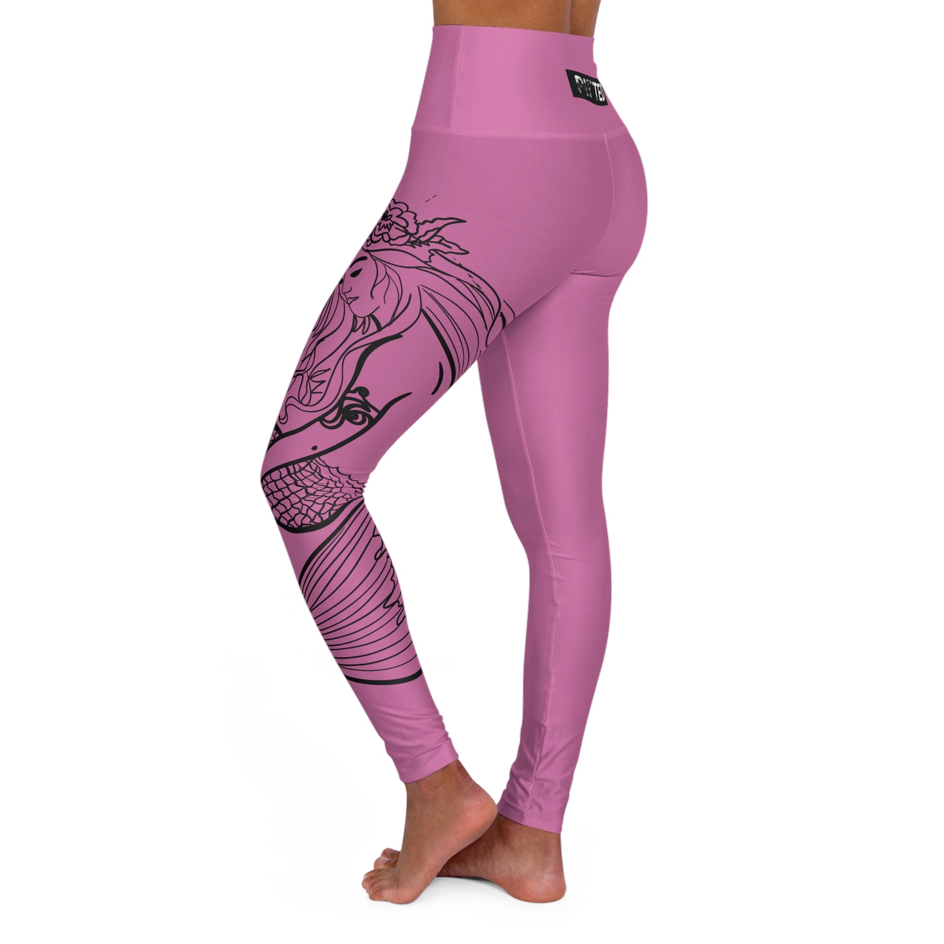 PITTED Inner Mermaid Touch of Pink Yoga Leggings | Stylish & Supportive

