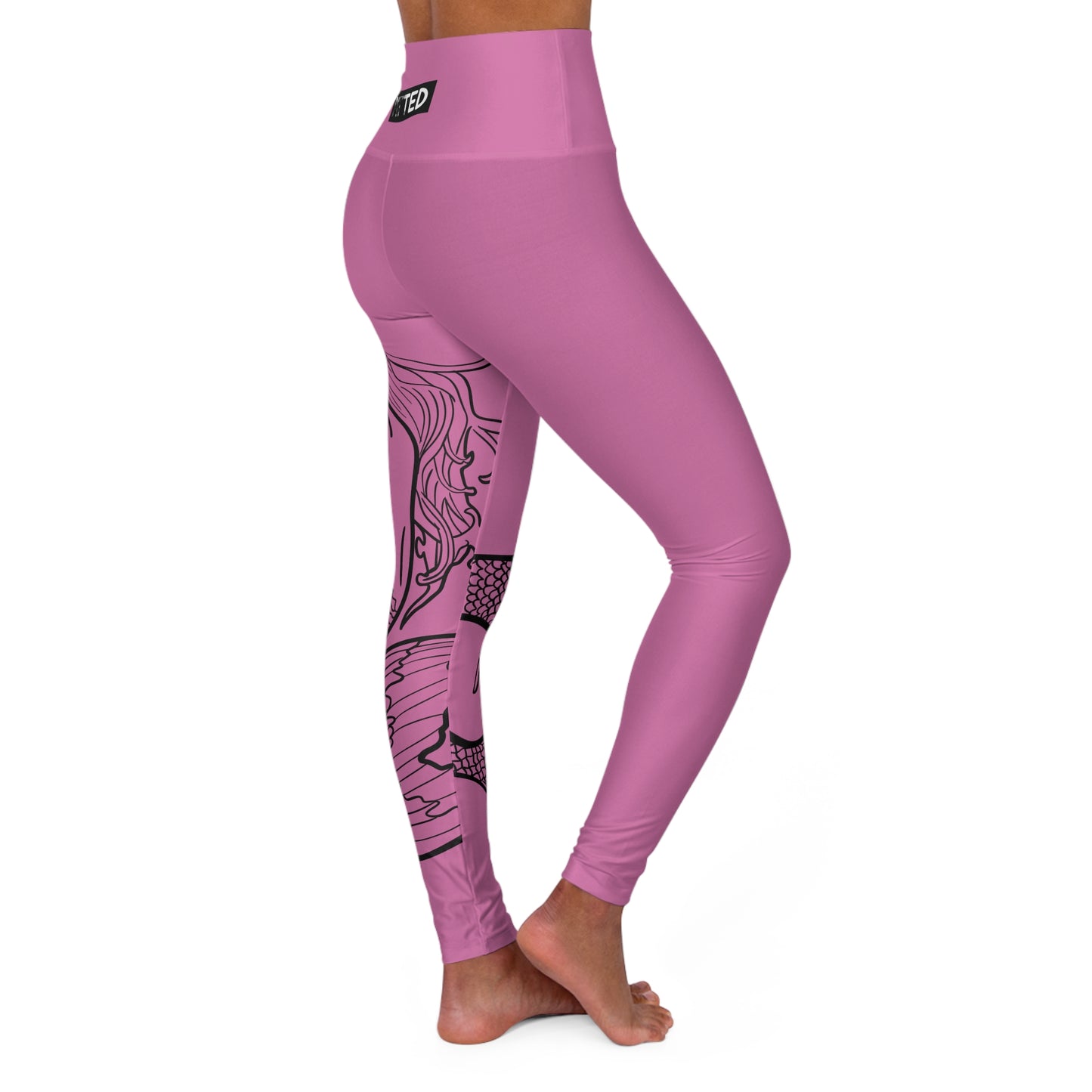PITTED Inner Mermaid Touch of Pink Yoga Leggings | Stylish & Supportive

