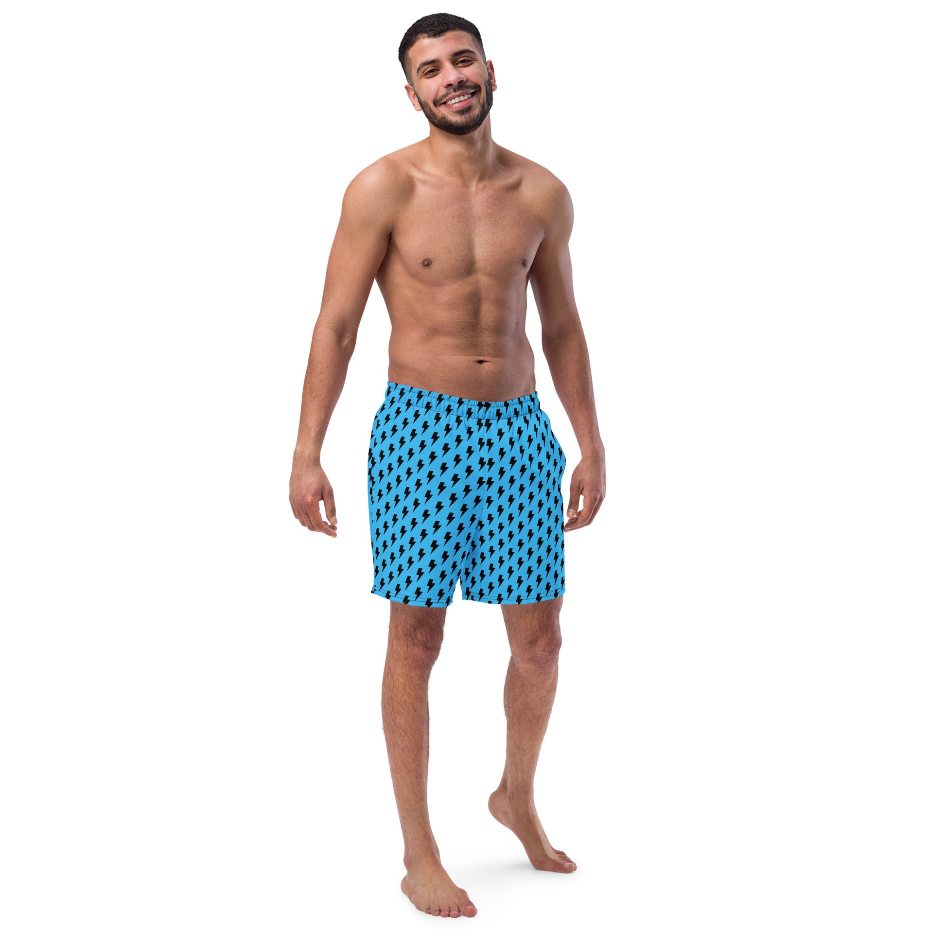 PITTED Lightning Strike Blue Trunks – Bold Style, Unmatched Comfort