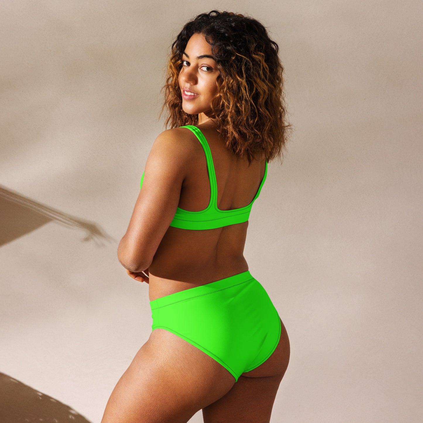 PITTED: Neon Green Mediation Bikini – Vibrant & Eco-Friendly Swimwear