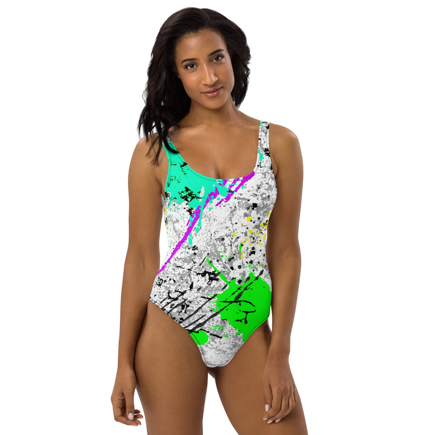 PITTED: Pollock Splash One-Piece – Style Meets Performance