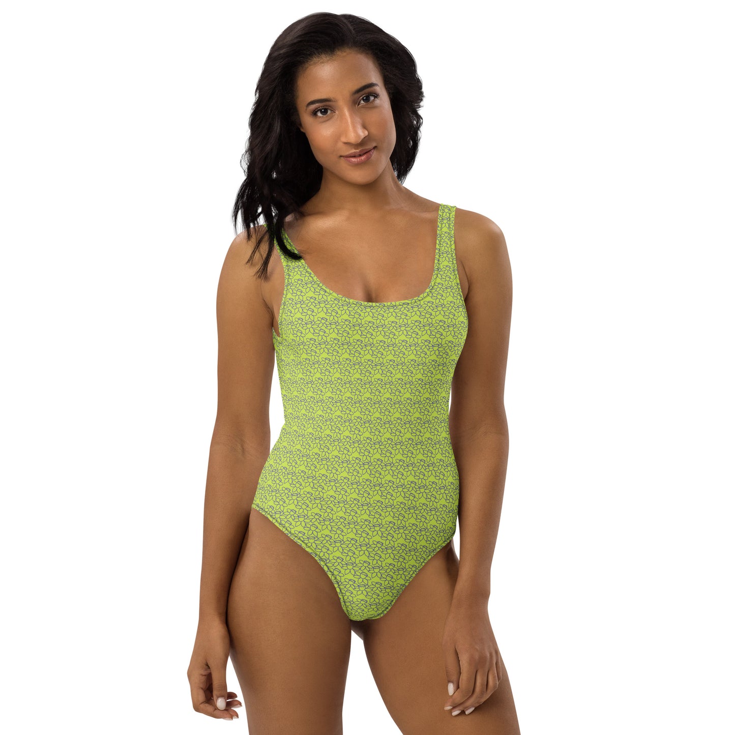 PITTED Purple Flower One-Piece – Flattering and Durable Swimwear