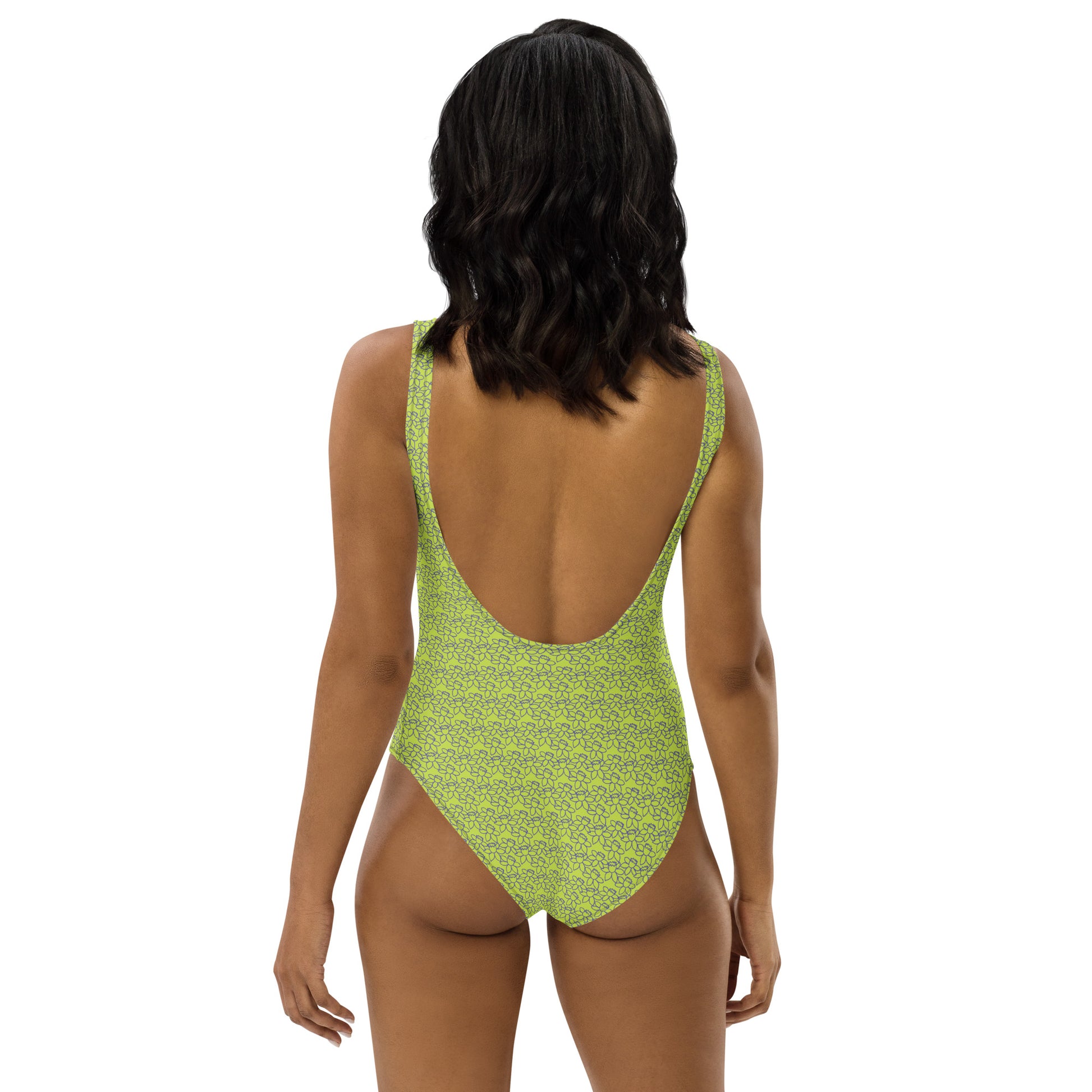 PITTED Purple Flower One-Piece – Flattering and Durable Swimwear