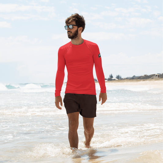 PITTED Simple Red Rash Guard – Ultimate Sun & Comfort Protection