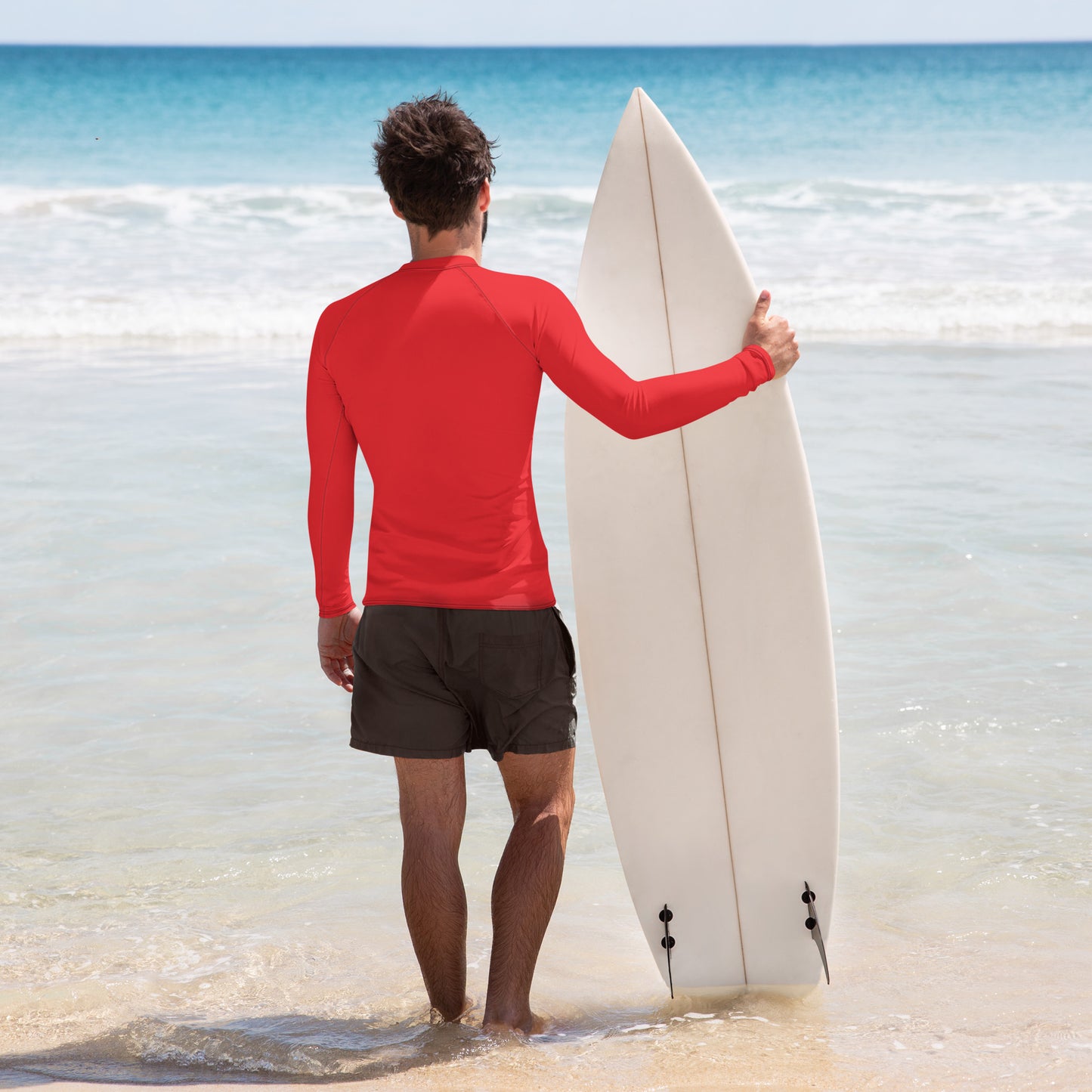 PITTED Simple Red Rash Guard – Ultimate Sun & Comfort Protection