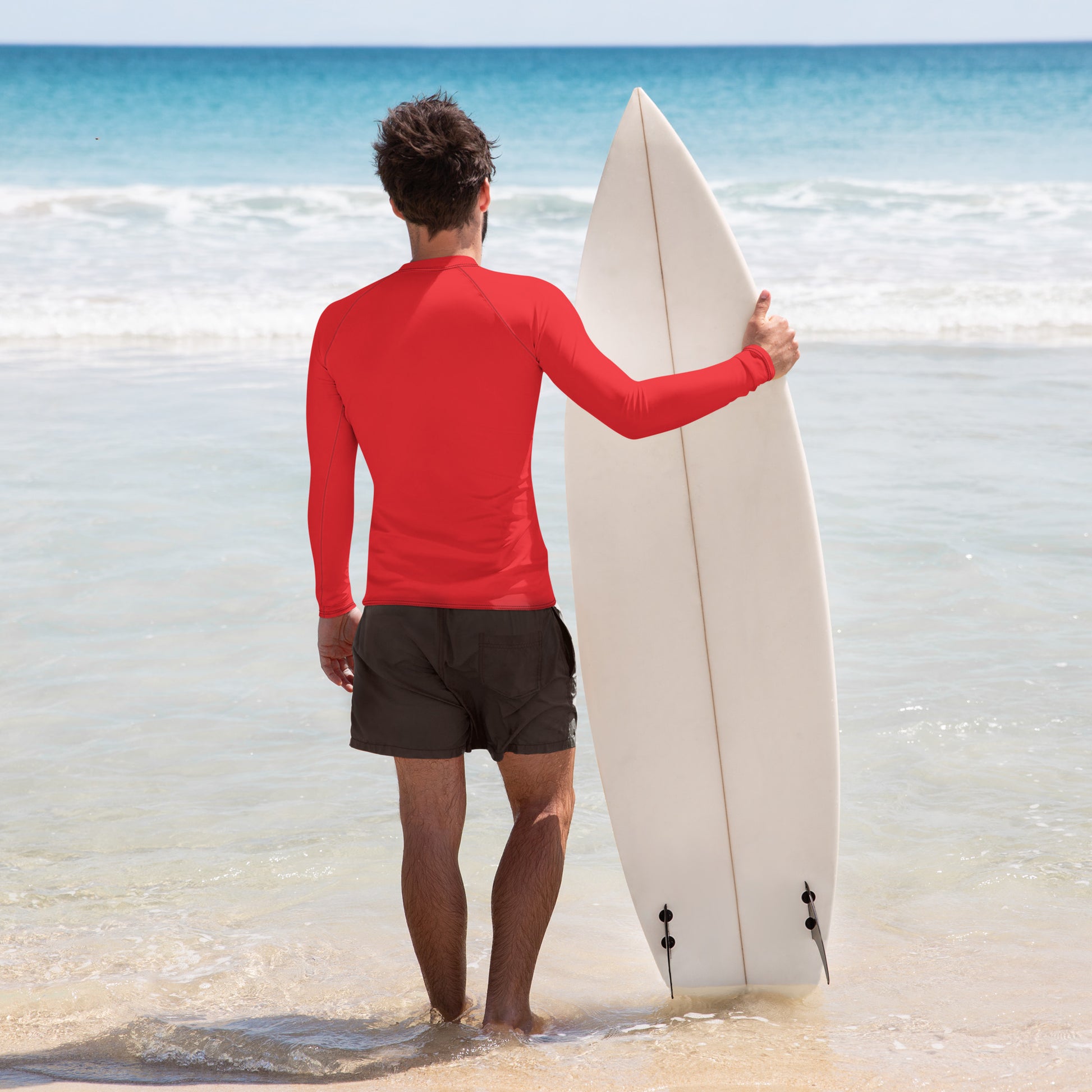 PITTED Simple Red Rash Guard – Ultimate Sun & Comfort Protection