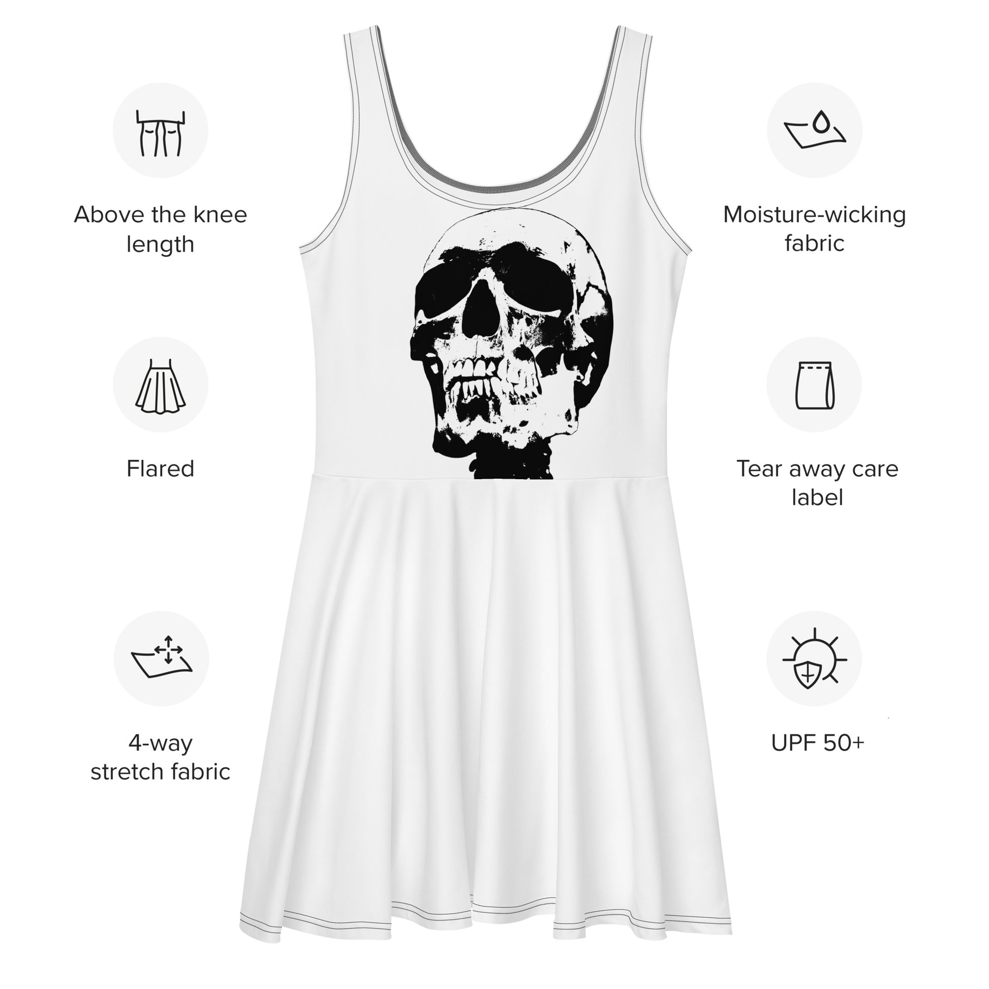 PITTED: Skull Skater Dress: Bold, Edgy & Custom-Made Style