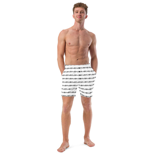 PITTED White Surf Trunks – Stylish Comfort for Every Wave