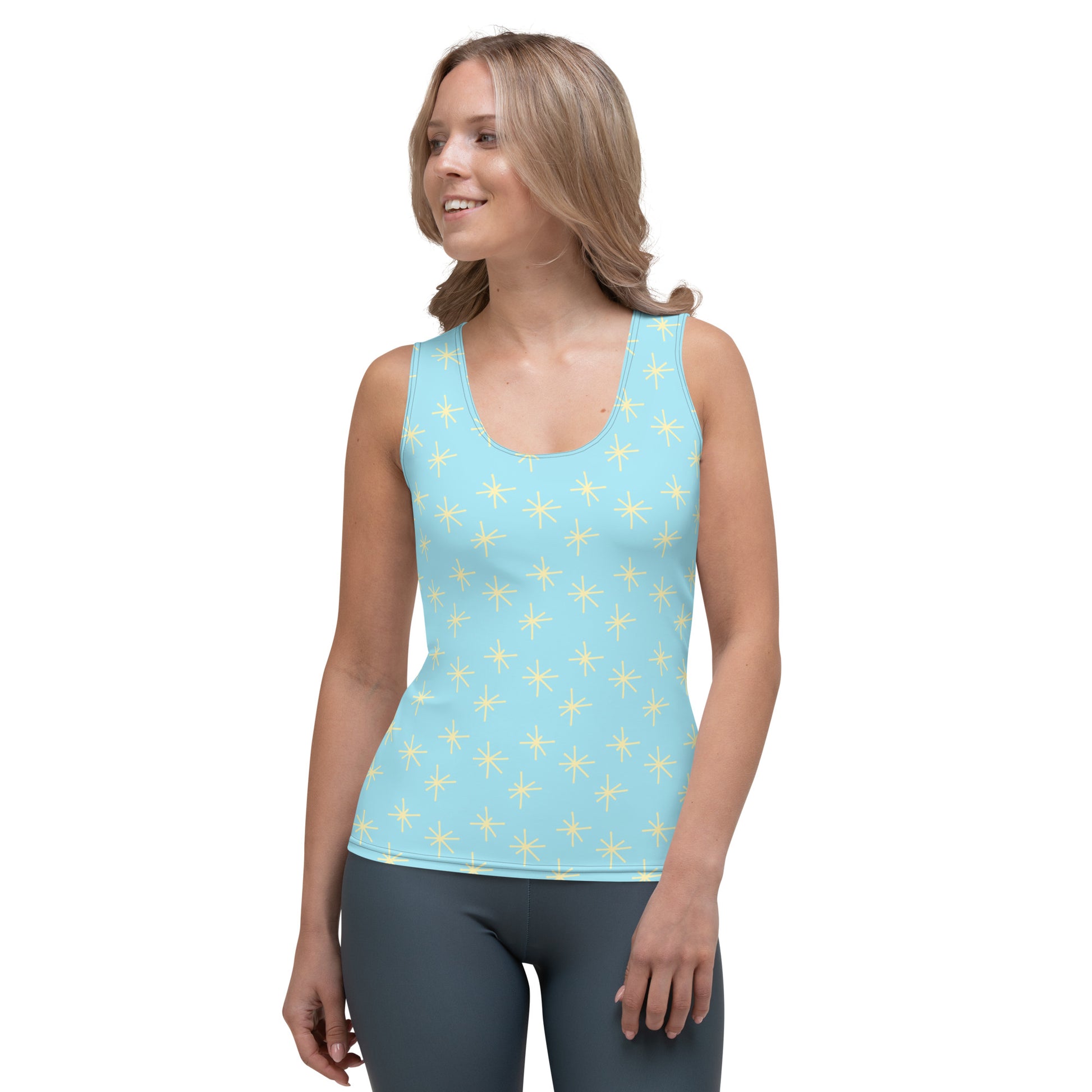 PITTED Yellow Star Tank Top - Bold, Bright & Sustainable