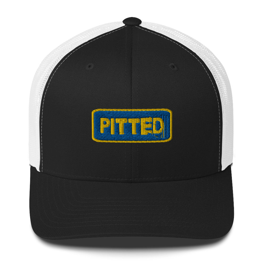 PITTED Yellow and Blue Trucker Hat – Surf in Style