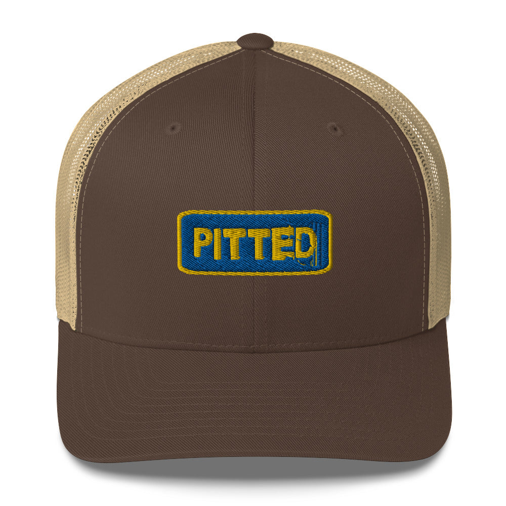 PITTED Yellow and Blue Trucker Hat – Surf in Style