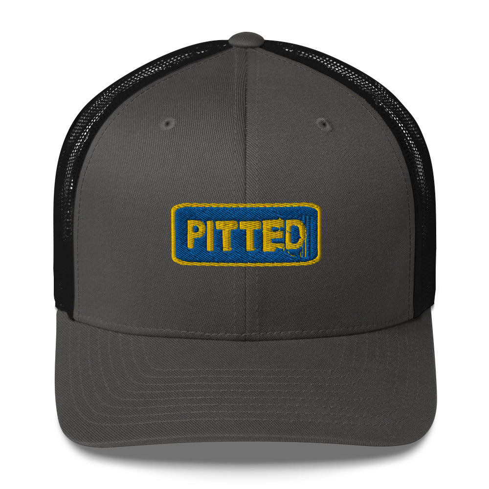 PITTED Yellow and Blue Trucker Hat – Surf in Style