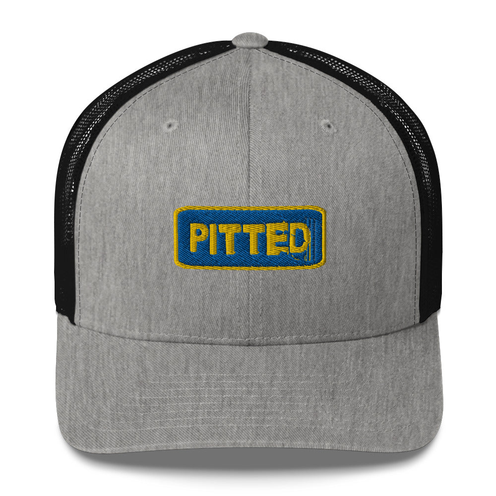 PITTED Yellow and Blue Trucker Hat – Surf in Style