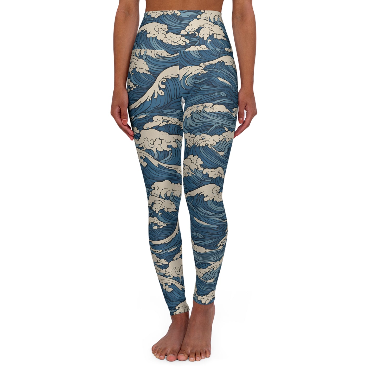 PITTED "You're the Wave" High-Waisted Yoga Leggings | Bold & Stylish

