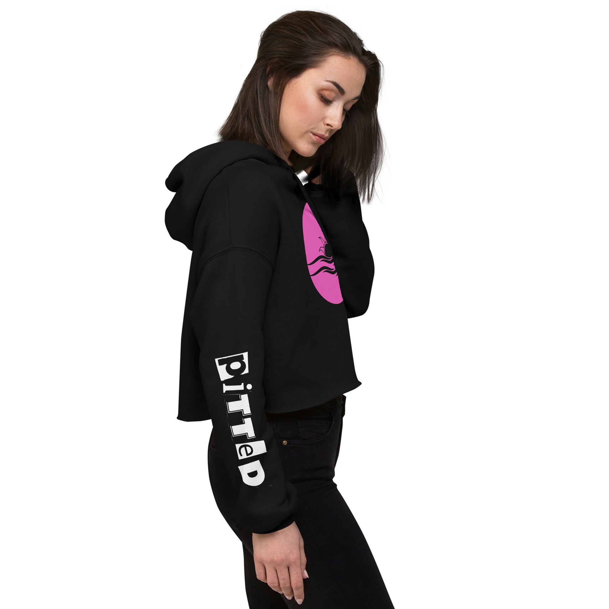 Pink Sunset Women's Crop Hoodie - Style Meets Comfort
