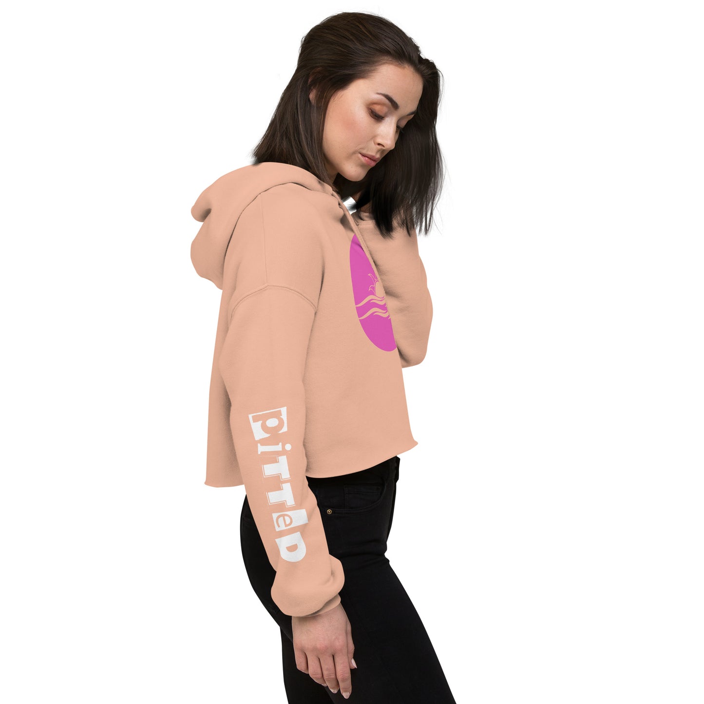 Pink Sunset Women's Crop Hoodie - Style Meets Comfort