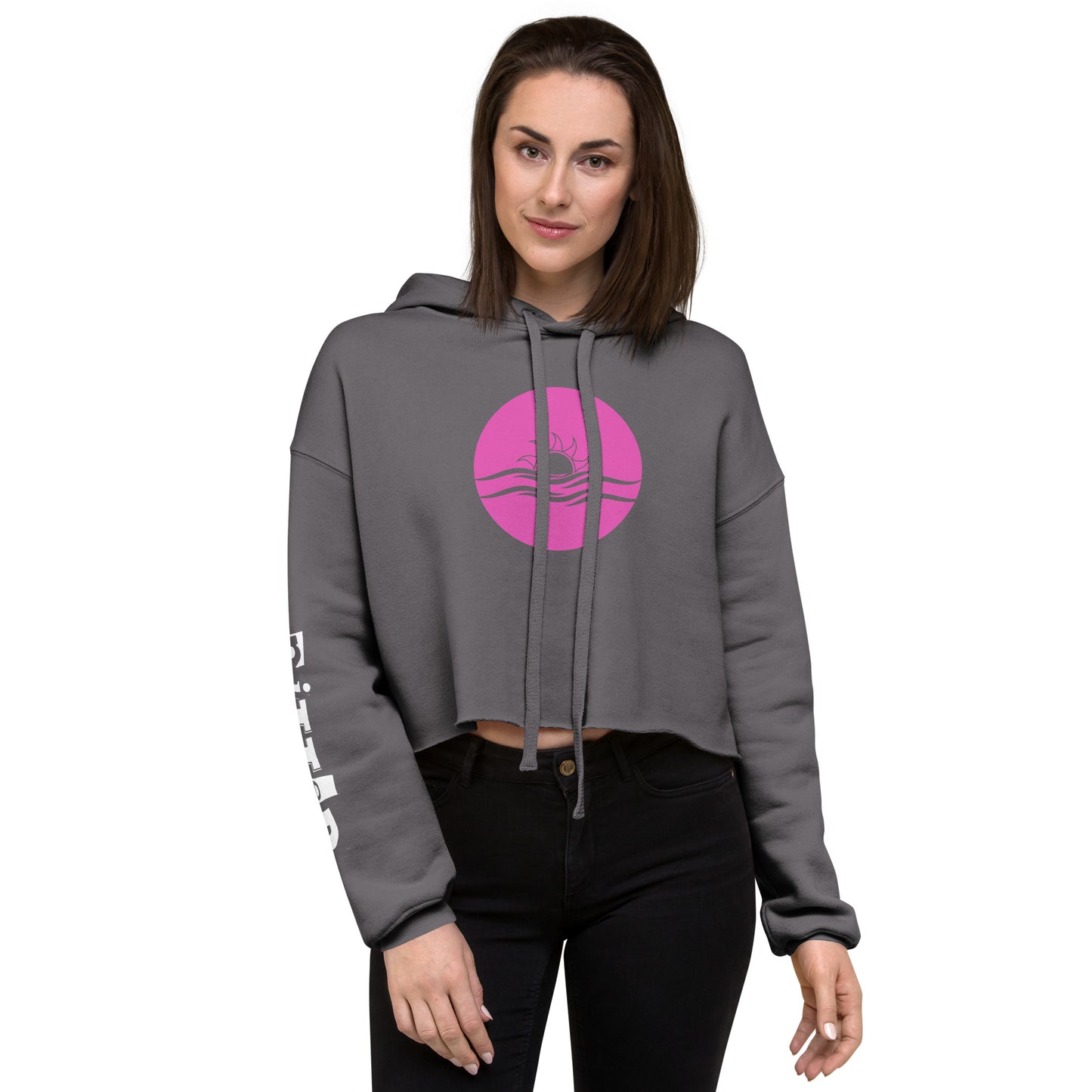 Pink Sunset Women's Crop Hoodie - Style Meets Comfort