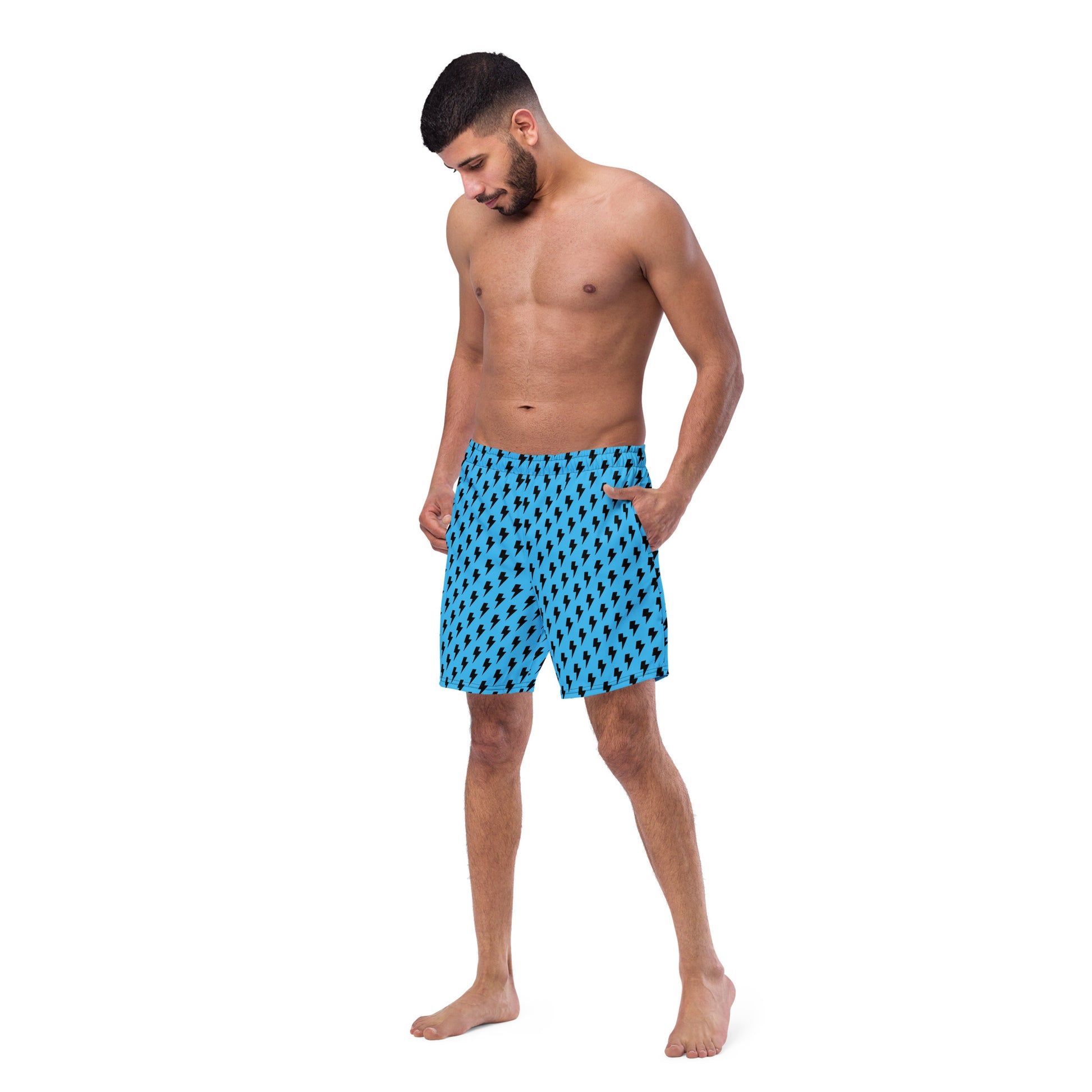 PITTED Lightning Strike Blue Trunks – Bold Style, Unmatched Comfort