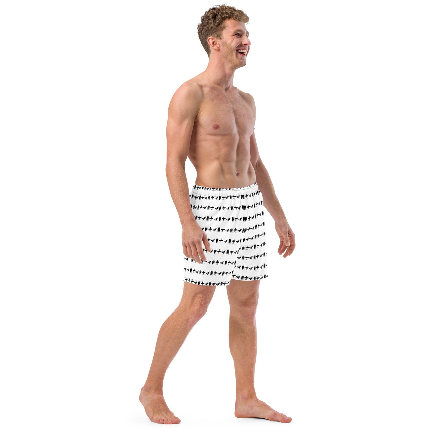 PITTED White Surf Trunks – Stylish Comfort for Every Wave
