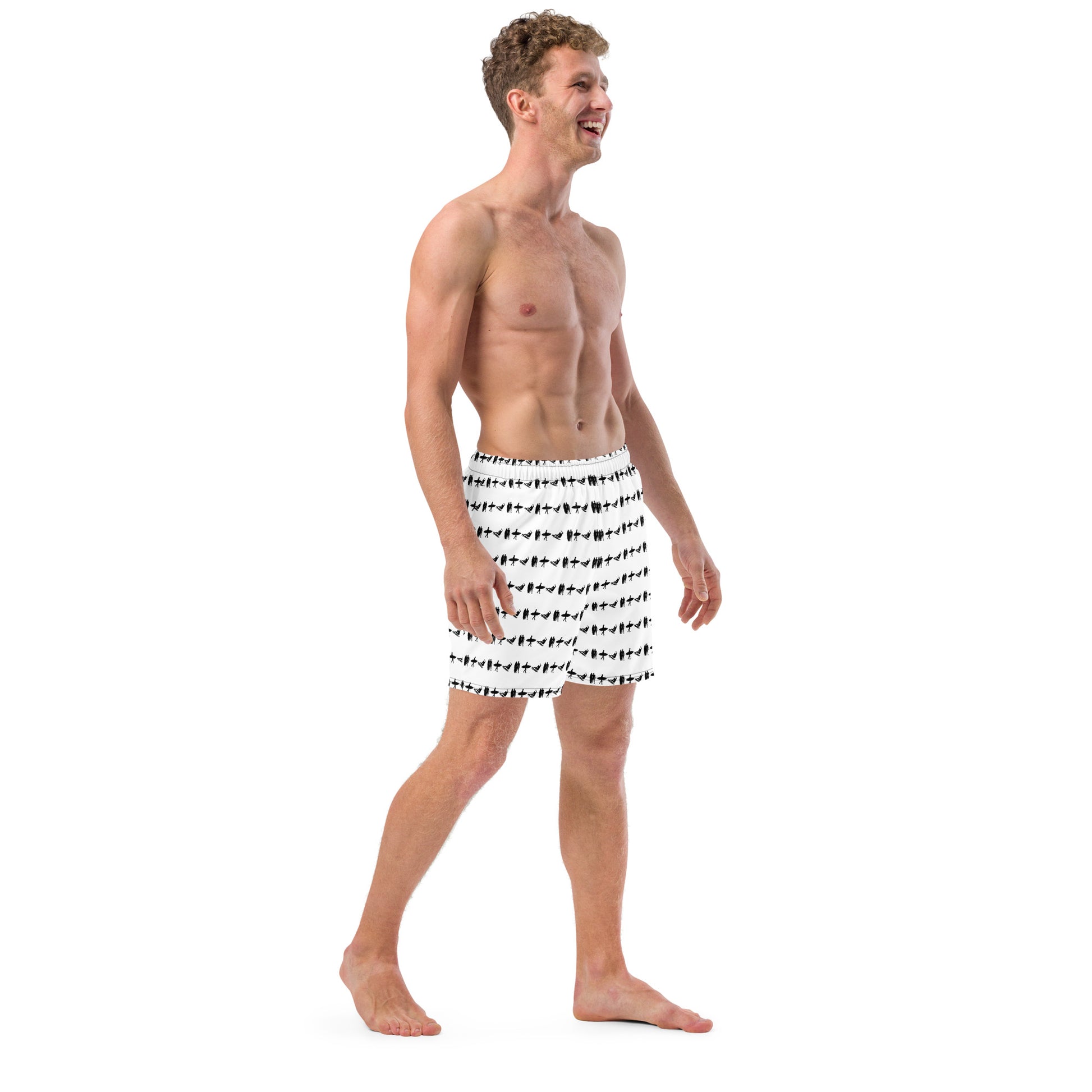 PITTED White Surf Trunks – Stylish Comfort for Every Wave
