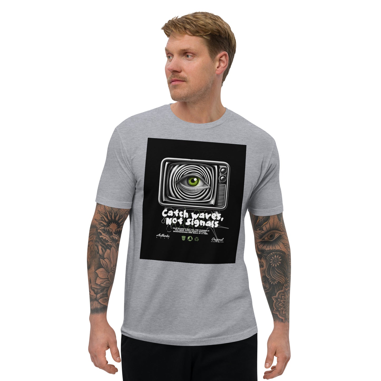 Catch Waves Not Signals Tee – Surf Style with Ultimate Comfort