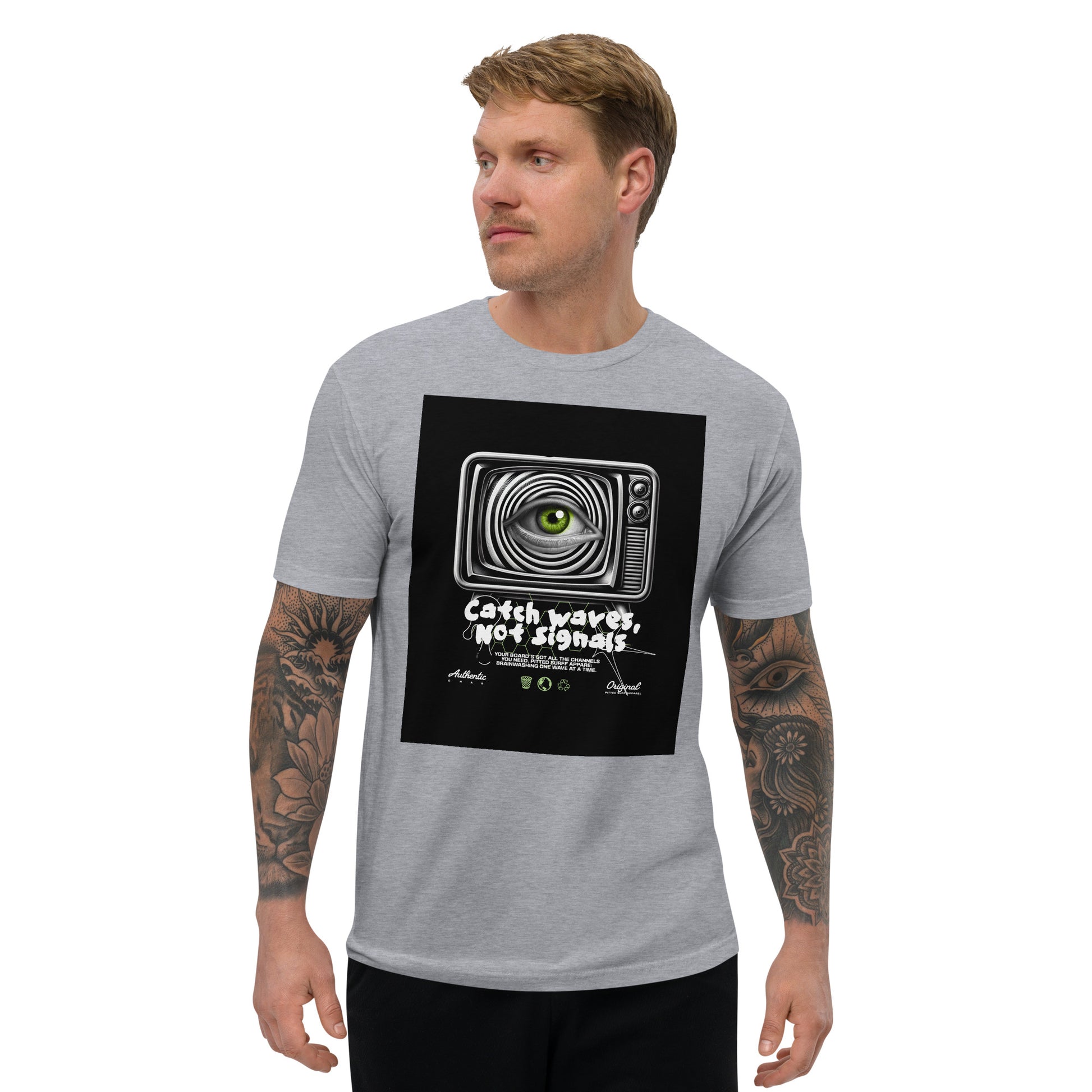 Catch Waves Not Signals Tee – Surf Style with Ultimate Comfort