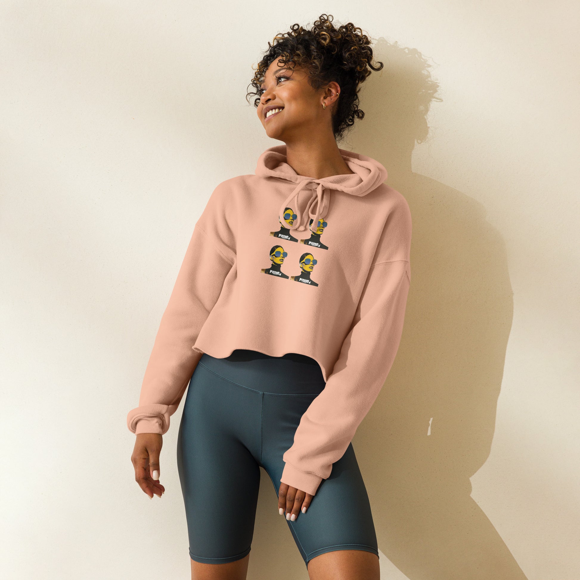 The Local: Crop Hoodie, Bold Style, Sustainable Impact Peach