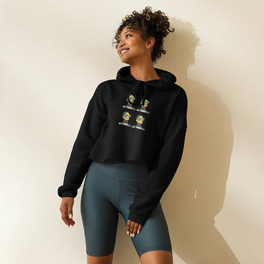 The Local: Crop Hoodie, Bold Style, Sustainable Impact Black