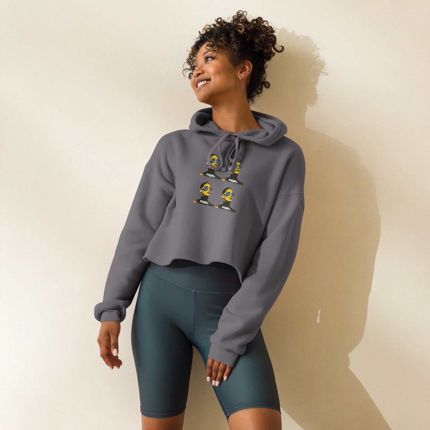 The Local: Crop Hoodie, Bold Style, Sustainable Impact Storm Grey