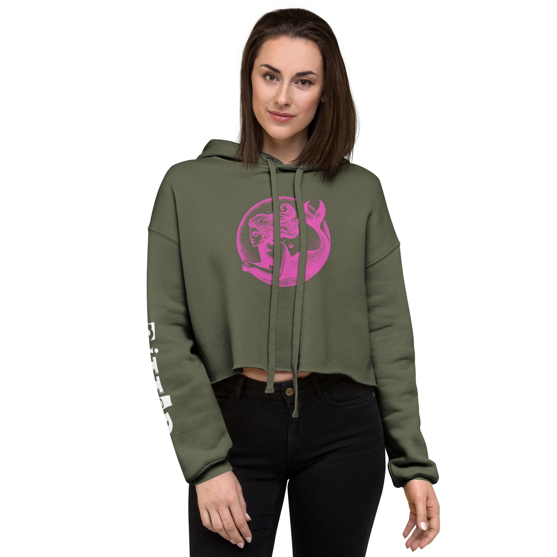 Underwater Dreaming Women's Crop Hoodie | PITTED Surf Apparel

