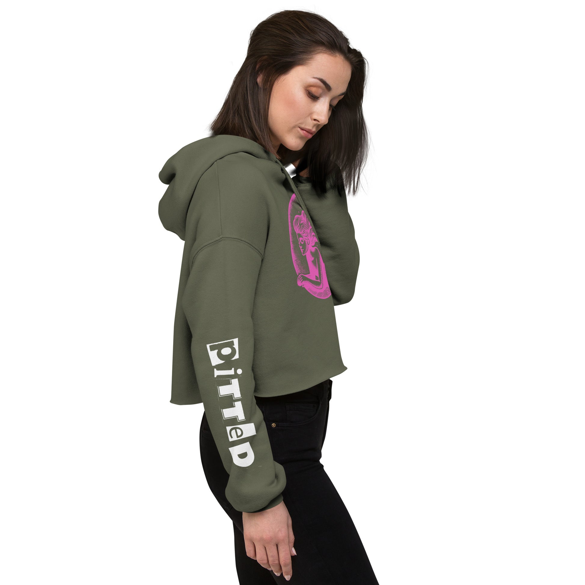 Underwater Dreaming Women's Crop Hoodie | PITTED Surf Apparel

