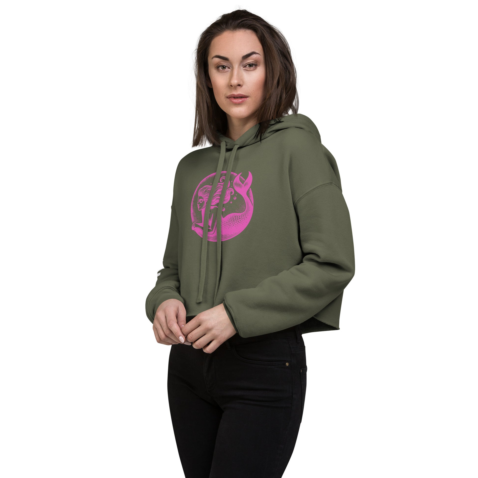 Underwater Dreaming Women's Crop Hoodie | PITTED Surf Apparel

